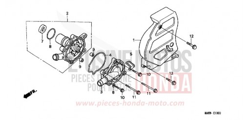 WATER PUMP XL600VV de 1997